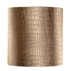Abat-jour en velours, design crocodile, intérieur doré 40/40/40