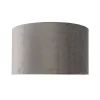 Abat-jour en velours gris 35/35/20