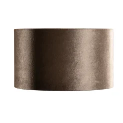 Abat-jour en velours marron avec intérieur doré 35/35/20