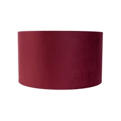 Abat-jour en velours rouge 35/35/20 avec intérieur doré