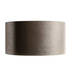 Abat-jour en velours taupe 50/50/25
