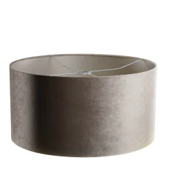 Abat-jour en velours taupe 50/50/25
