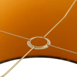 Abat-jour en velours vert paon 50/50/25 intérieur doré