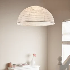 Abat-jour papier Anbus Ø58cm GoodHome Blanc