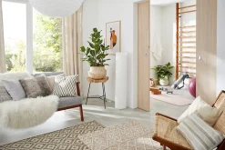 Abat-jour papier Raqis Ø58cm GoodHome Blanc