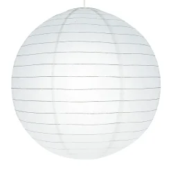 Abat-jour papier Raqis Ø58cm GoodHome Blanc