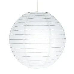 Abat-jour papier Raqis Ø28cm GoodHome Blanc