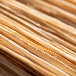 Abat-jour parasol raphia volanté (72x72x20 cm - Naturel)