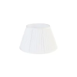 Abat-jour plissé blanc 35/20 cm