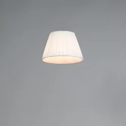 Abat-jour plissé blanc 25/16,5 cm