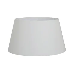 Abat-jour pour lampe de table, D: en bas 40 cm, D: en haut 30 cm, hauteur 22 cm, mélange de polyester et de coton en beige.