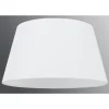 Abat-jour pour lampe de table, D: en bas 40 cm, D: en haut 30 cm, hauteur 22 cm, mélange de polyester et de coton en blanc.