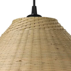 Abat-jour pour suspension rond en osier Ø37cm GoodHome Elaenia