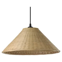 Abat-jour pour suspension rond en osier Ø37cm GoodHome Elaenia