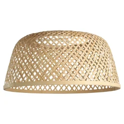 Abat-jour pour suspension rond en bambou Ø48cm GoodHome Gallito