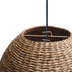 Abat-jour pour suspension en jonc de mer forme diamant Ø36cm GoodHome Veery