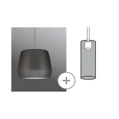 Abat-jour pour suspension cylindre Ø28cm URail 2Easy Pirm Paulmann