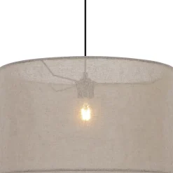 Abat-jour pour suspension en lin beige Ø48cm GoodHome Bluebill