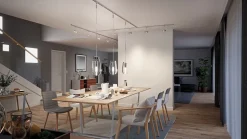 Abat-jour pour suspension cylindre en verre H.28cm URail Vento Paulmann