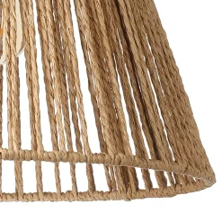 Abat-jour pour suspension rond en rotin Ø29.5cm GoodHome Florican