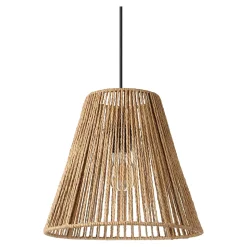 Abat-jour pour suspension rond en rotin Ø29.5cm GoodHome Florican