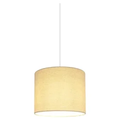 Abat-jour rond beige Ø20cm GoodHome Kpezin