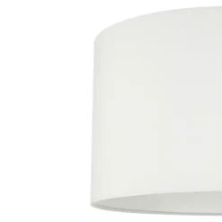 Abat-jour rond blanc Ø40cm GoodHome Kpezin