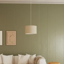 Abat-jour rond blanc Ø30cm GoodHome Kpezin