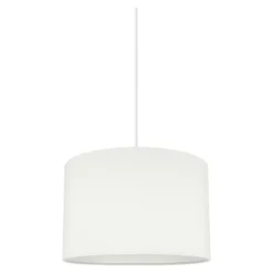 Abat-jour rond blanc Ø30cm GoodHome Kpezin