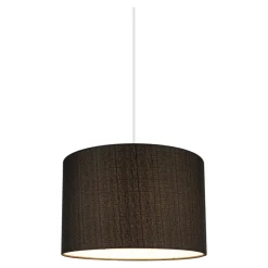 Abat-jour rond gris anthracite Ø30cm GoodHome Kpezin