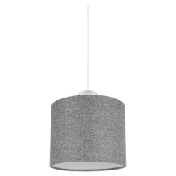 Abat-jour rond gris Ø15cm GoodHome Kpezin