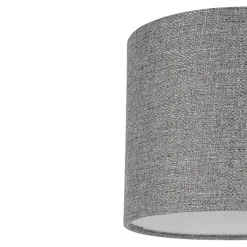 Abat-jour rond gris Ø15cm GoodHome Kpezin
