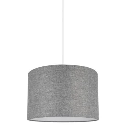 Abat-jour rond gris Ø30cm GoodHome Kpezin