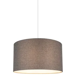 Abat-jour rond gris Ø40cm GoodHome Kpezin