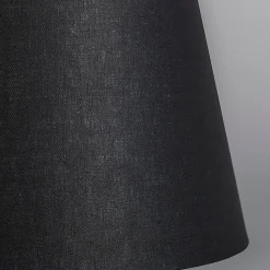 Abatjour rond schuin linnen - D 350 mm - Noir -