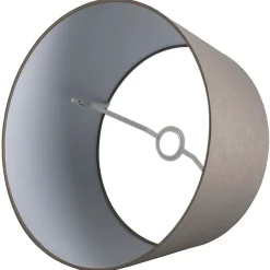 Abatjour rond schuin linnen - D 450 mm - Taupe -