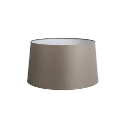 Abatjour rond schuin linnen - D 450 mm - Taupe -