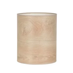 Abat-jour tube effet bois Ø25cm Corep