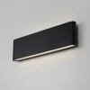 ALPINALUZ Aplique LED Exterior/Interior 20W 4000K IP54 Negro Aluminio Rectangular 300 mm, Luz Arriba y Abajo