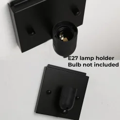 ALPINALUZ Applique murale en corde de jute avec prise et interrupteur Lampe artisanale style rustique bohème, douille E27