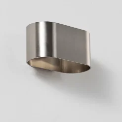 ALPINALUZ Applique Murale Intérieure Nickel Lumière Haut/Bas, Métallique, Douille G9