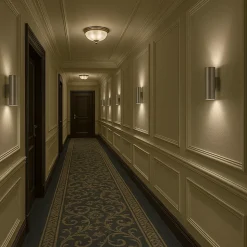 ALPINALUZ Applique Murale Bronze Vieilli Lumière Double Haut/Bas, 2 Douilles GU10, Métallique, Ampoules Non Incluses