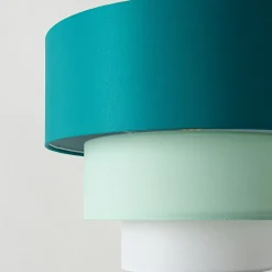 ALPINALUZ Suspension Textile à Trois Niveaux Vert, 38 cm x 30 cm, Douille E27