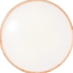 ALSON Plafonnier bois clair/blanc LED intégrée 26W métal/bois/plastique ampoule incluse