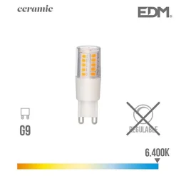 Ampoule à LED - EDM - G9 5.5W 650 lm 6400k - Base céramique à lumière froide