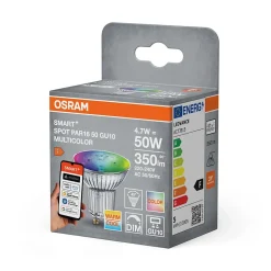 ampoule à led - osram smart+ matter spot - gu10 - 4.9w - rgb - osram 462191