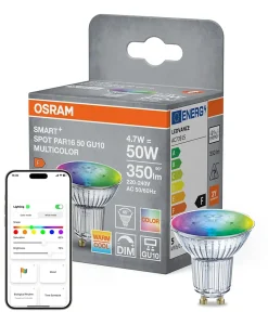 ampoule à led - osram smart+ matter spot - gu10 - 4.9w - rgb - osram 462191