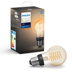 Ampoule connectée dimmable Bluetooth Philips Hue IP20 A60 E27 550lm 7W blanc chaud