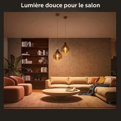 Ampoule connectée dimmable Bluetooth Philips Hue IP20 Flamme E14 470lm 5,5W blanc chaud