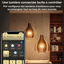 Ampoule connectée dimmable E27 IP20 1100lm 11W Bluetooth Philips Hue